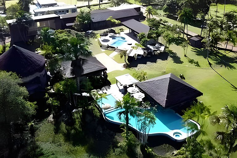 Riverside mansion with private marina