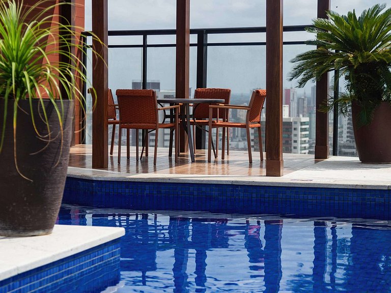 Vista deslumbrante em duplex com 2 suítes