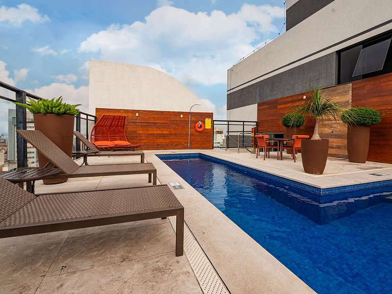 Vista deslumbrante em duplex com 2 suítes