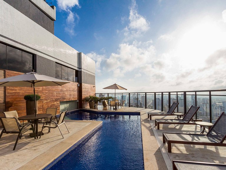 Vista deslumbrante em duplex com 2 suítes